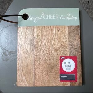 Mango Wood Serving Board with enamel top with quote